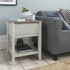 Barton Grey Lamp Table