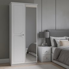 Shide 2ft6in Mirror Robe