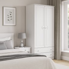 Shide 3ft 2 Drawer Robe