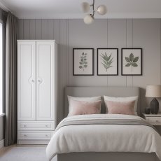 Shide Tall 2ft6in 2 Drawer Robe