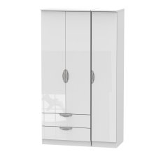 Carisbrooke Tall Triple 2 Drawer Robe