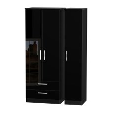 Knighton Tall Triple 2 Drawer Robe
