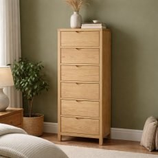 Ercol Bosco 6 Drawer Tall Chest Ercol Bosco 6 Drawer Tall Chest