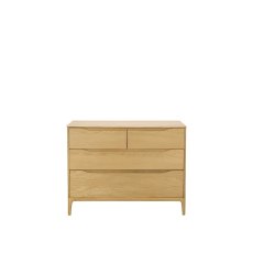 Ercol Rimini 4 Drawer Low Wide Chest