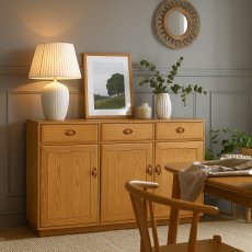 Ercol Windsor 3 Door High Sideboard Ercol Windsor 3 Door High Sideboard