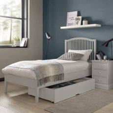 Ashby Soft Grey Slatted Bedstead