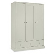 Gatcombe Soft Grey Triple Wardrobe