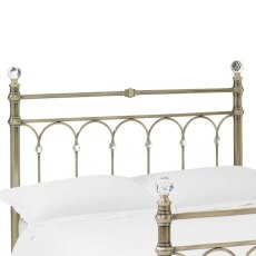 Kristie Antique Brass Headboard
