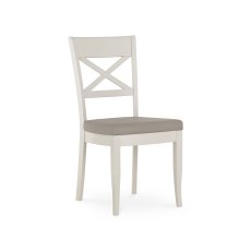 Seaview Cross Back Chair - Pebble Grey Fabric Seaview Cross Back Chair - Pebble Grey Fabric