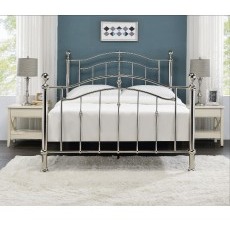 Venice Chrome Metal Bedframe with Dual Finals Venice Chrome Metal Bedframe with Dual Finals