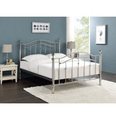 Venice Chrome Metal Bedframe with Dual Finals Venice Chrome Metal Bedframe with Dual Finals
