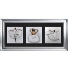 Ballerinas - Silver Vegas Frame - 115x55cm Ballerinas - Silver Vegas Frame - 115x55cm