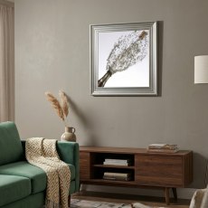 Champagne - Silver Frame - 75x75cm