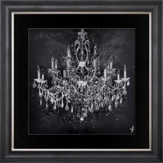 Chandelier - Grey Vegas Frame - 90x90cm