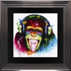 Patrice Murciano Monkey - Metallic Frame - 75x75cm