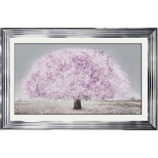 Pink Blossom - Chrome Frame - 114x74cm Pink Blossom - Chrome Frame - 114x74cm