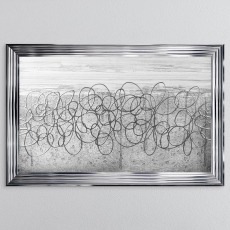 Silver Storm - Chrome Frame - 114x74cm