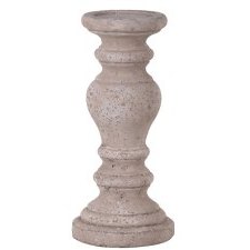 Small Bulbous Stone Effect Candle Holder