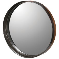 Round Deep Metal Frame Mirror Round Deep Metal Frame Mirror