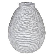 White & Grey Ceramic Vase