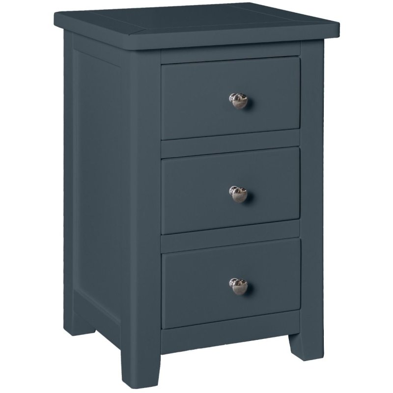 Wellow Painted 3 Drawer Bedside Wellow Painted 3 Drawer Bedside