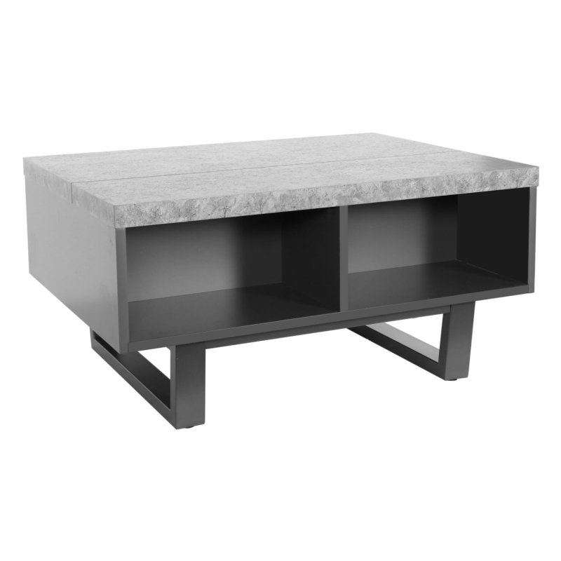 Fishbourne Laptop Storage Coffee Table - Stone Effect Fishbourne Laptop Storage Coffee Table - Stone Effect