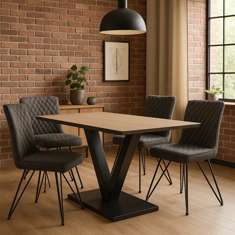 Kent Dining Table - Fishbourne Oak Finish Kent Dining Table - Fishbourne Oak Finish