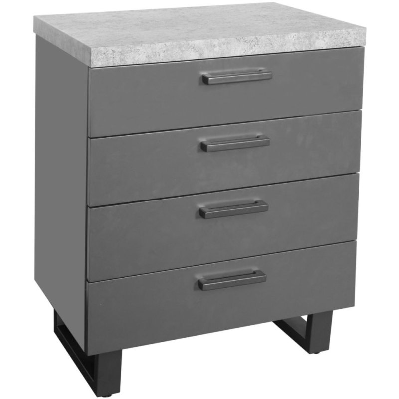 Fishbourne 4 Drawer Chest - Stone Effect Fishbourne 4 Drawer Chest - Stone Effect