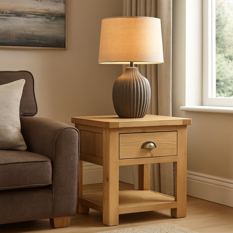 Northwood Lamp Table with Drawer Northwood Lamp Table with Drawer