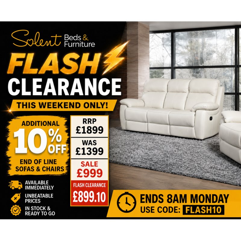Curzon 3 Seater Manual Recliner in Chestnut or Ivory Curzon 3 Seater Manual Recliner in Chestnut or Ivory