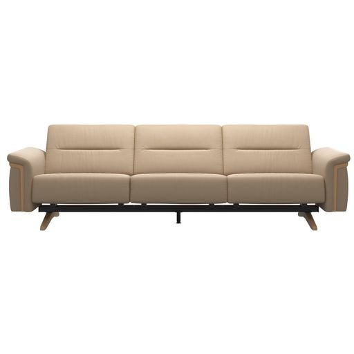 Stressless Stella 3 Seater Sofa with Wood Arms Stressless Stella 3 Seater Sofa with Wood Arms