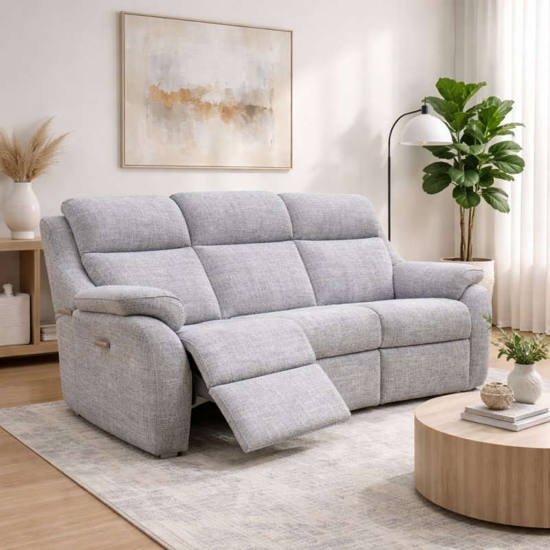 G Plan Kingsbury 3 Seater Curved Double Power Recliner Sofa G Plan Kingsbury 3 Seater Curved Double Power Recliner Sofa
