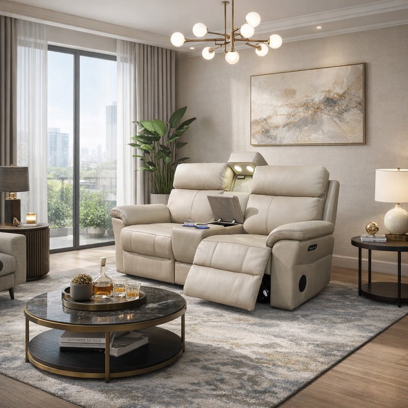 La-Z-boy Dixie 2 Seater Power Recliner with Head Tilt, Lumbar and Console La-Z-boy Dixie 2 Seater Power Recliner with Head Tilt, Lumbar and Console