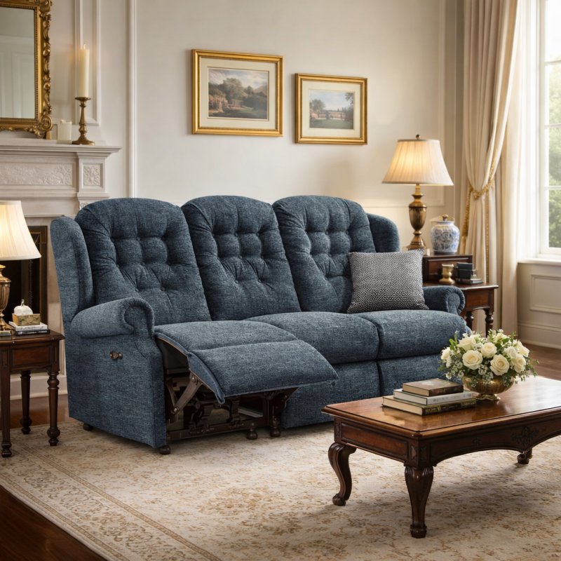 Sherborne Lynton Small Rechargeable Power Recliner 3 Seater Sherborne Lynton Small Rechargeable Power Recliner 3 Seater