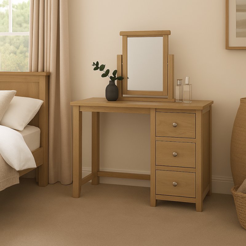 Wellow Oak Dressing Table Mirror Wellow Oak Dressing Table Mirror