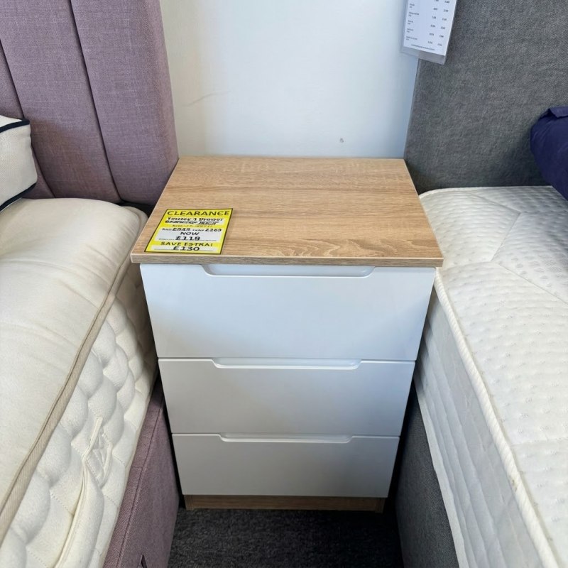 Thorley 3 Drawer Locker Wood Border