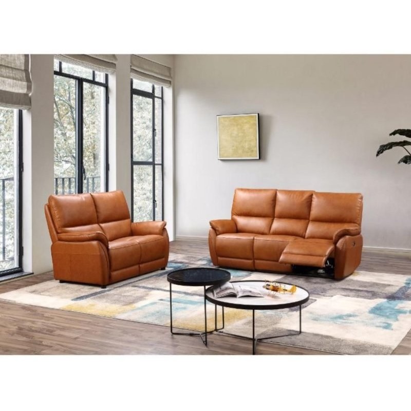 Furniture Link Elliot 2 Seater Power Recliner in Tan