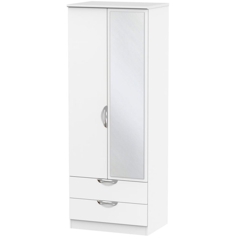 Carisbrooke Tall 2ft6in 2 Drawer Mirror Robe Carisbrooke Tall 2ft6in 2 Drawer Mirror Robe