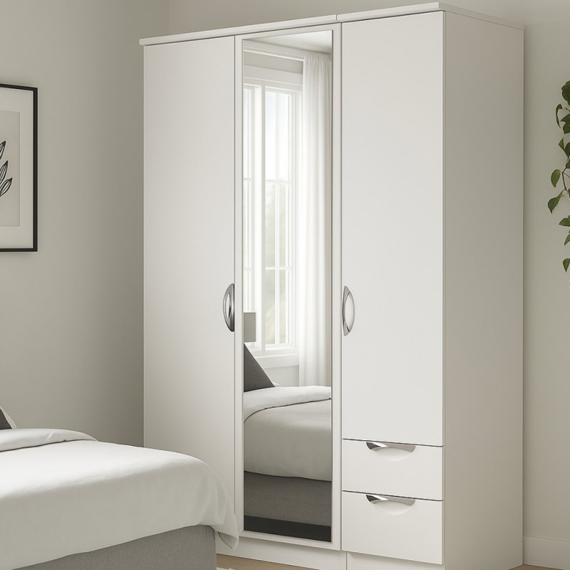 Carisbrooke Tall Triple Mirror + Drawer Robe Carisbrooke Tall Triple Mirror + Drawer Robe
