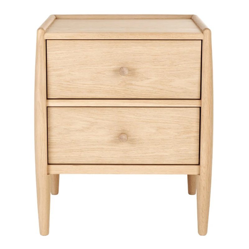 Ercol Winslow 2 Drawer Bedside Chest Ercol Winslow 2 Drawer Bedside Chest