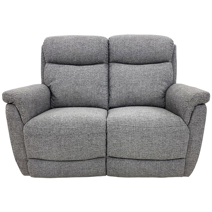 Furniture Link Kansas Electric Recliner 2 Seater Sofa - Grey Fabric