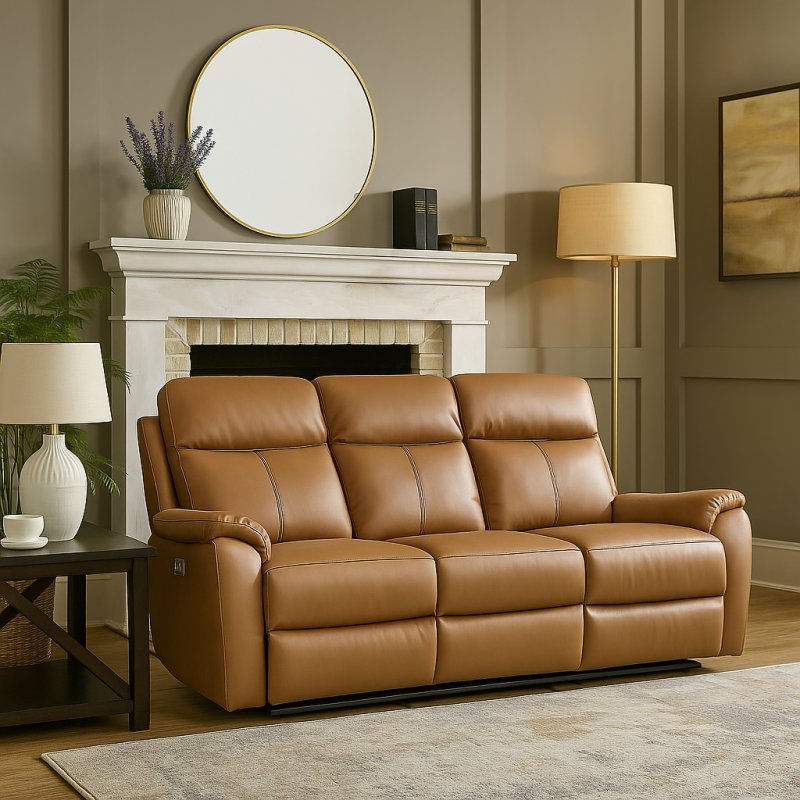 Kinsley Leather Power Recliner 3 Seater Kinsley Leather Power Recliner 3 Seater