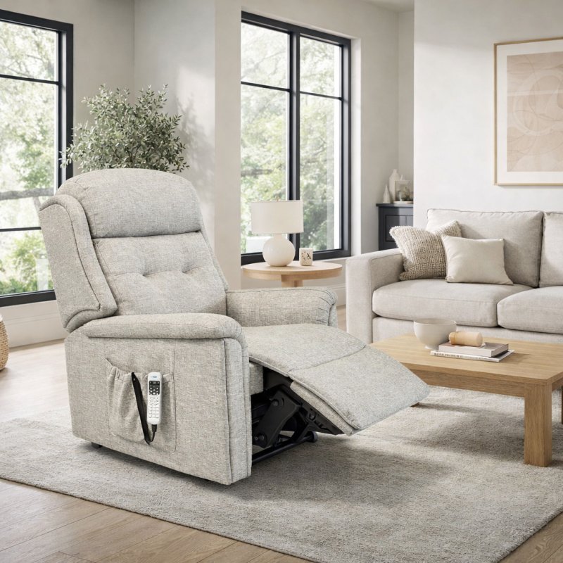 Sherborne Roma Small Cloud Comfort Riser Recliner with Lumbar Adjust Sherborne Roma Small Cloud Comfort Riser Recliner with Lumbar Adjust