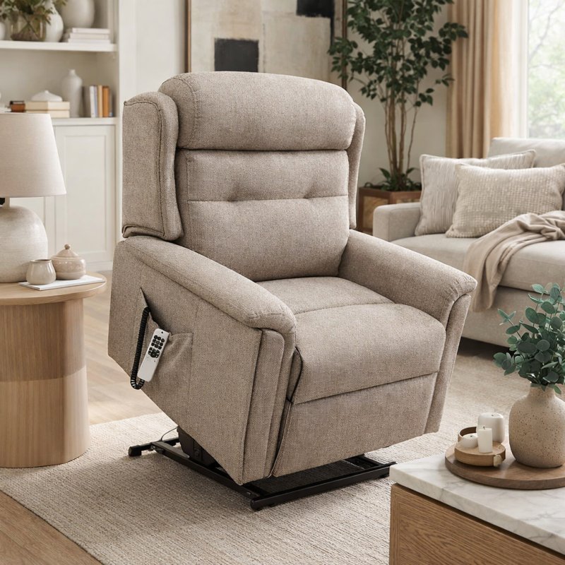 Sherborne Roma Standard Cloud Comfort Riser Recliner with Head & Lumbar Adjust Sherborne Roma Standard Cloud Comfort Riser Recliner with Head & Lumbar Adjust