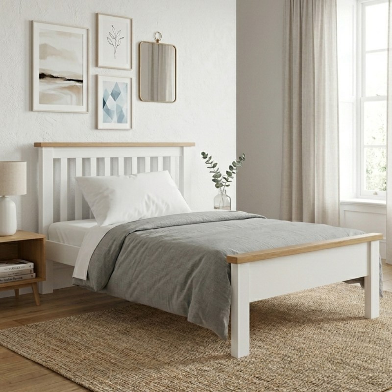Northwood Single 90cm Bedstead - White Northwood Single 90cm Bedstead - White