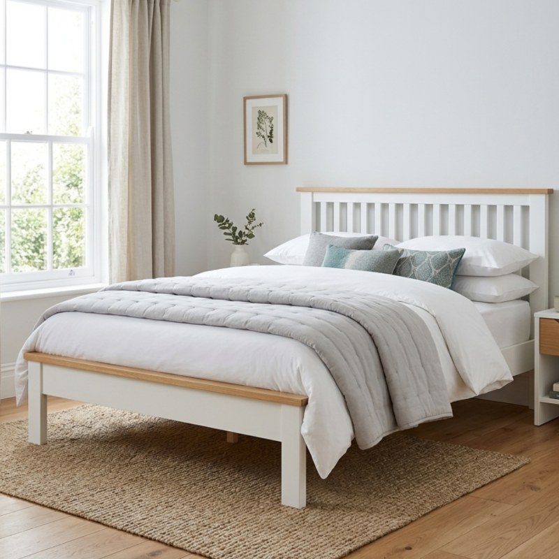 Northwood King Size 150cm Bedstead - White Northwood King Size 150cm Bedstead - White