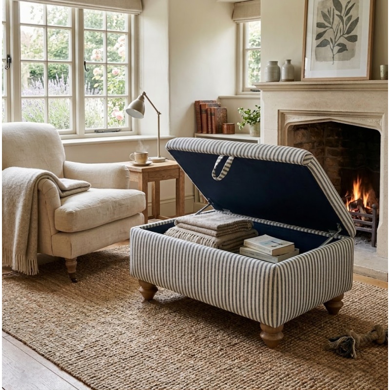 Salcombe Storage Footstool Salcombe Storage Footstool