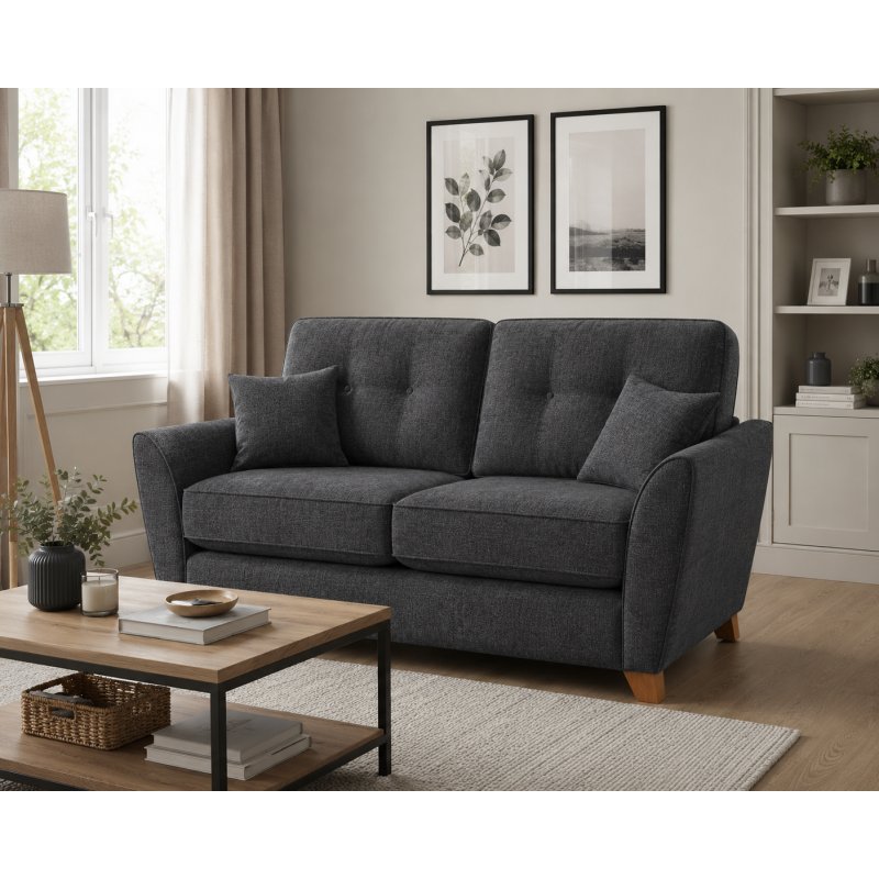 Lebus Adelaide Special 2 Seater Sofa in Lisbon Charcoal
