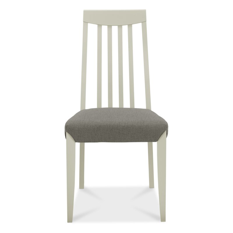 Barton Grey Tall Back Slatted Chair - Titanium (Single) Barton Grey Tall Back Slatted Chair - Titanium (Single)