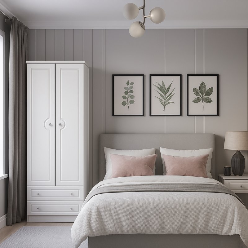 Shide Tall 2ft6in 2 Drawer Robe Shide Tall 2ft6in 2 Drawer Robe